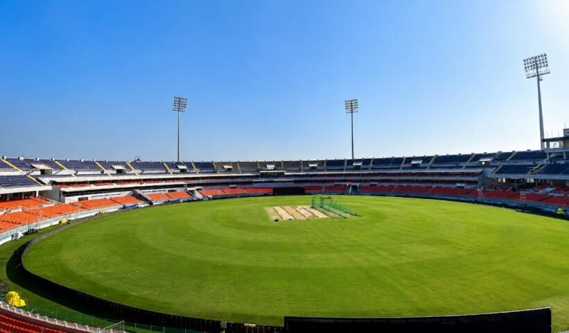 Maharaja Yadavindra Singh International Cricket Stadium wide view